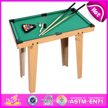 2014 kleine hölzerne Snooker Tisch, Snooker Billardtisch Spielzeug für Verkauf, Mini Holzspielzeug Snooker Tisch Fabrik W11A032